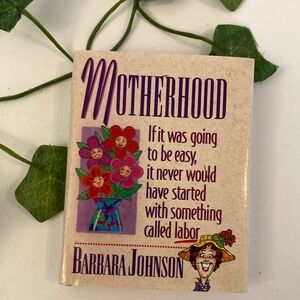 Signed MOTHERHOOD book by Barbara Johnson miniature hardcover